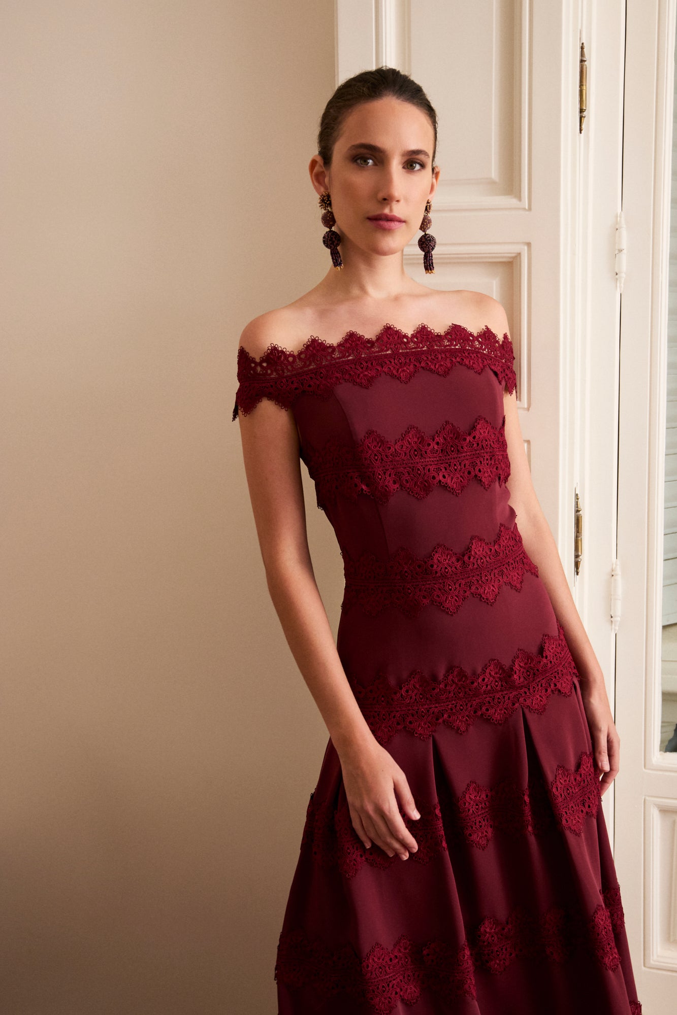 Vestido Priscila Burdeos