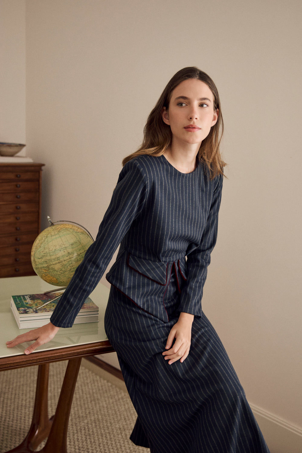 Vestido África Marinho