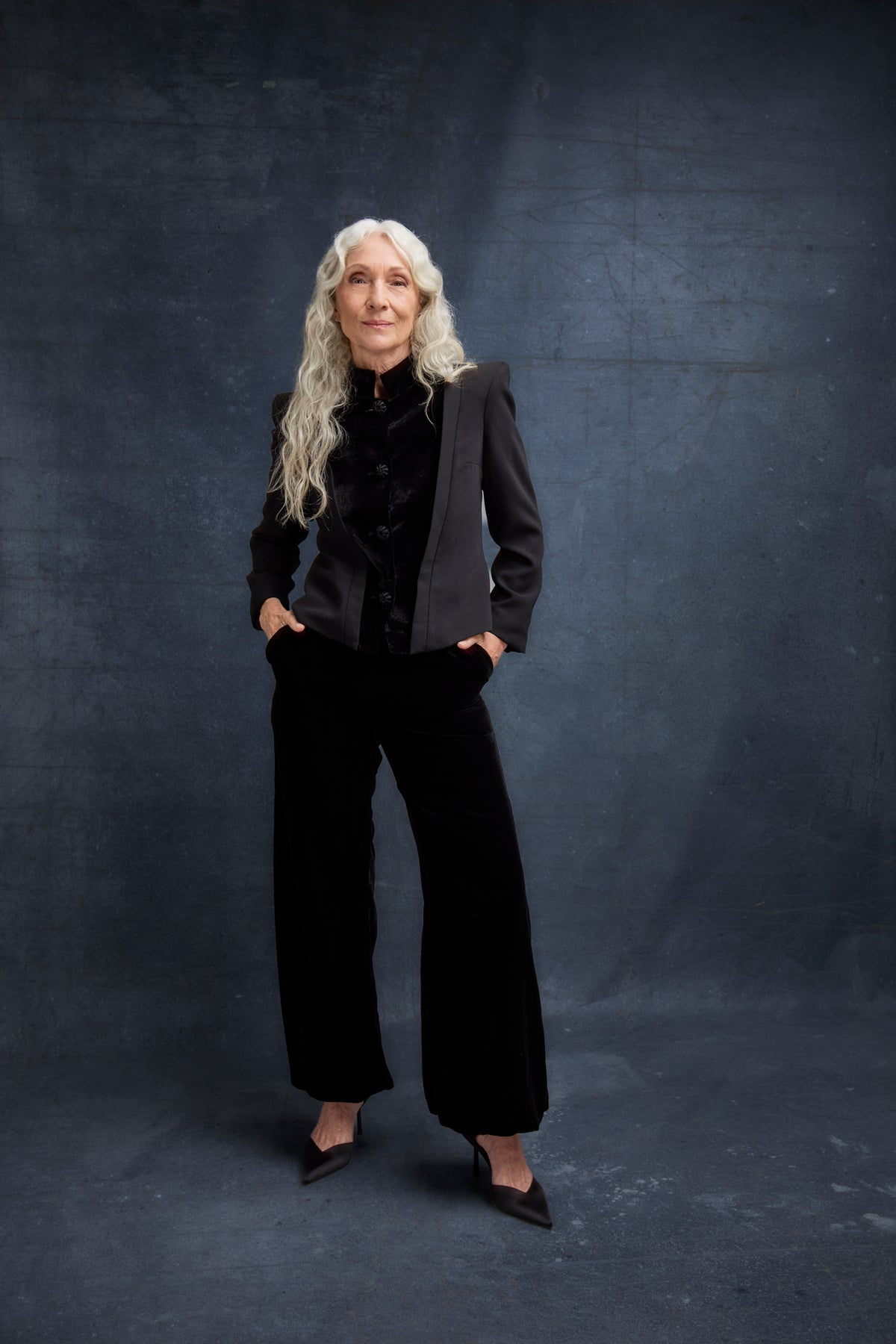 Pantalón Romy terciopelo negro