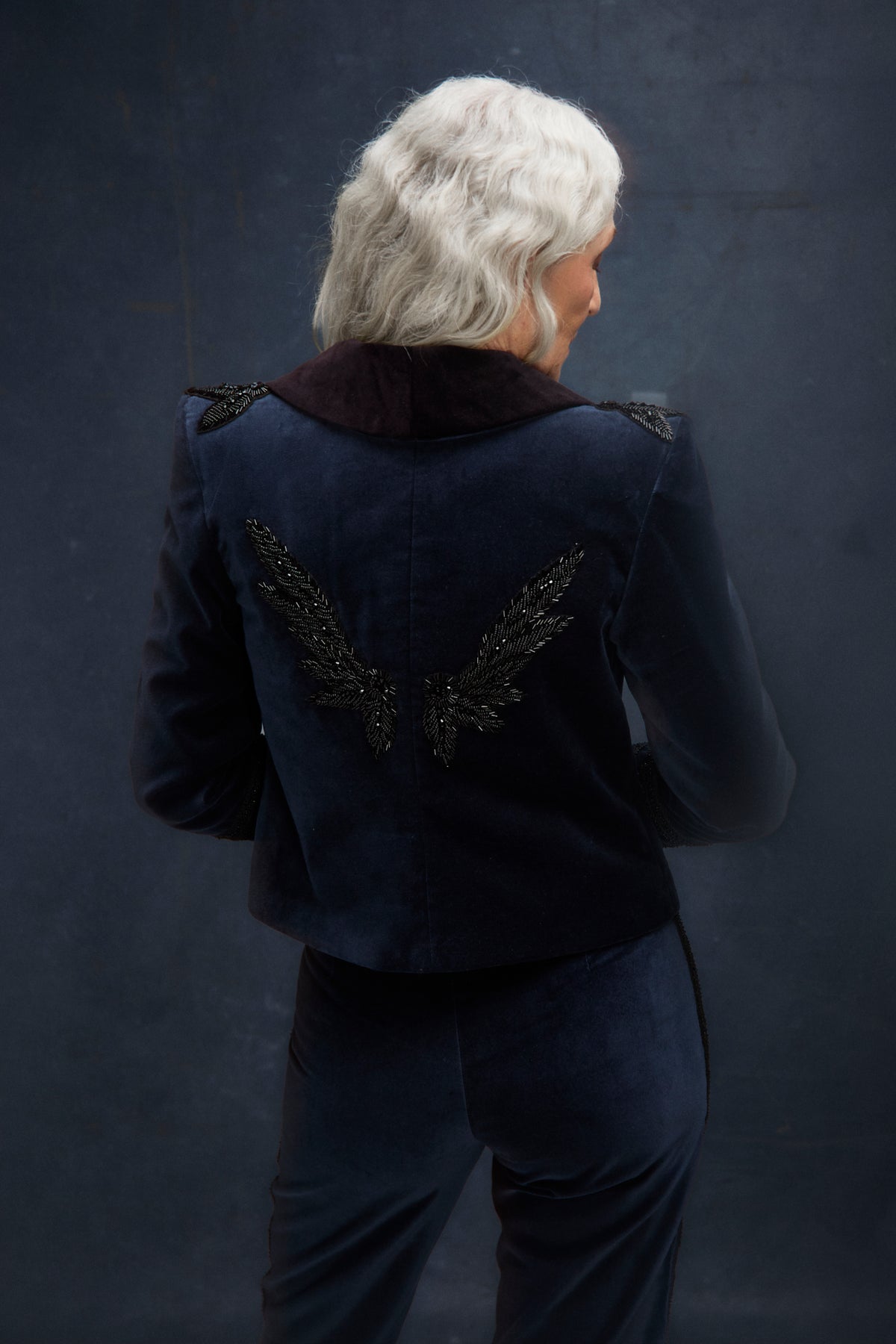 Chaqueta Leo Terciopelo marino