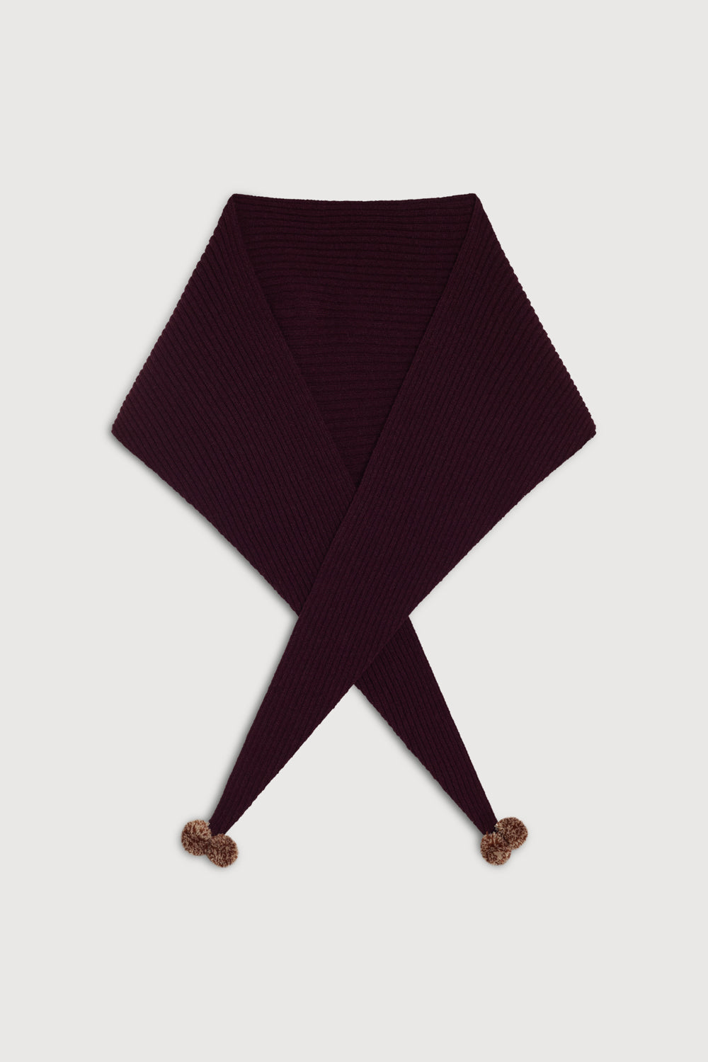 Bandana bordeaux com pompom