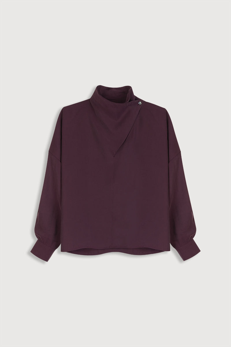 Blusa-elegante-de-mujer-color-berenjena