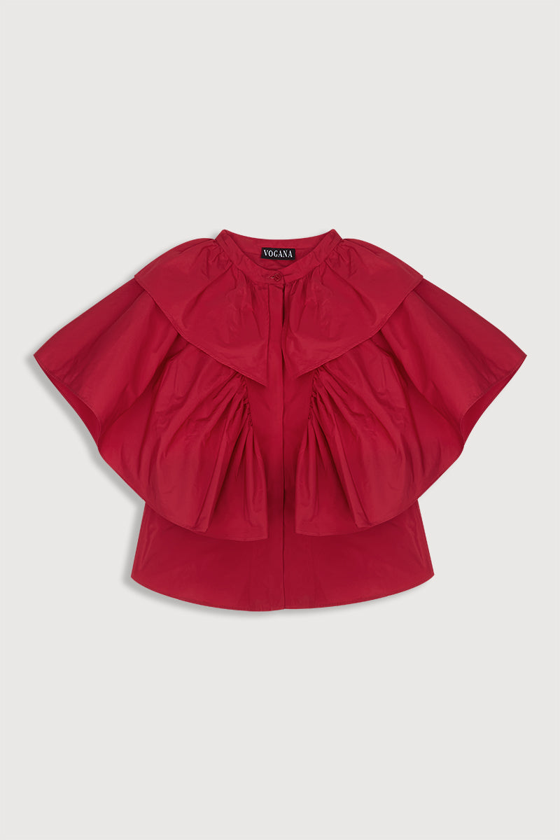 Blusa Pastora Carmín