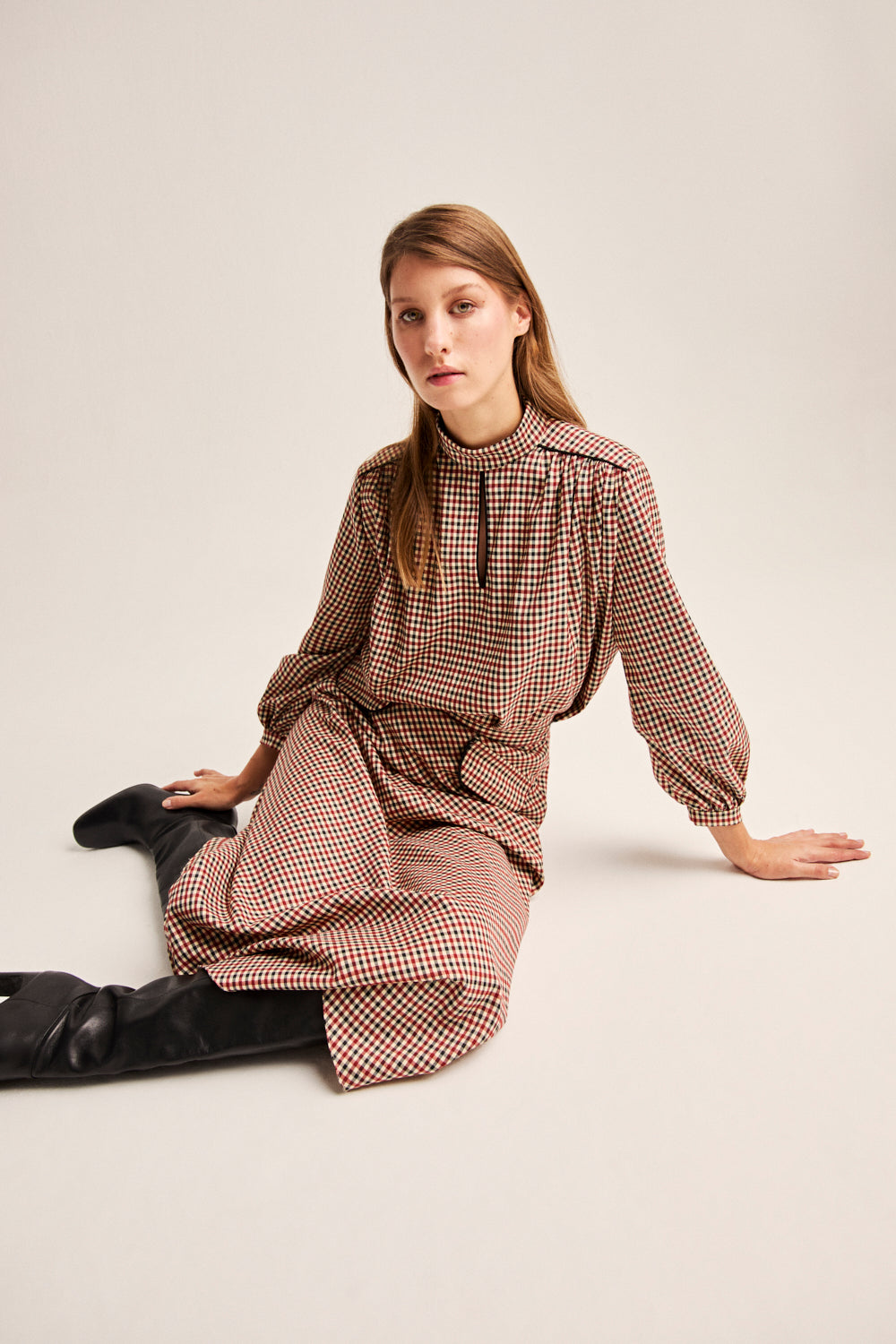 Blusa xadrez Carol