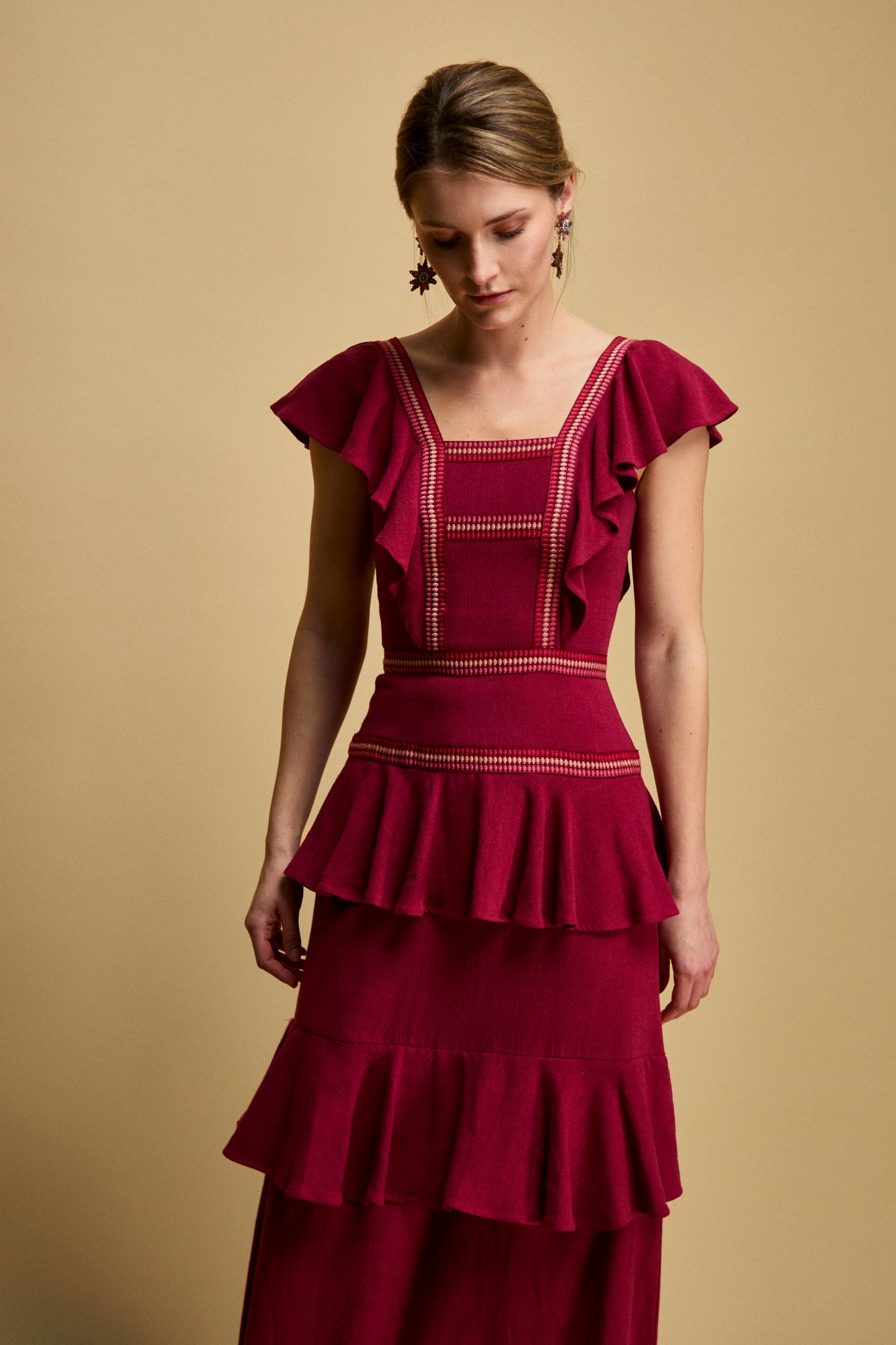 Vestido April Fresa