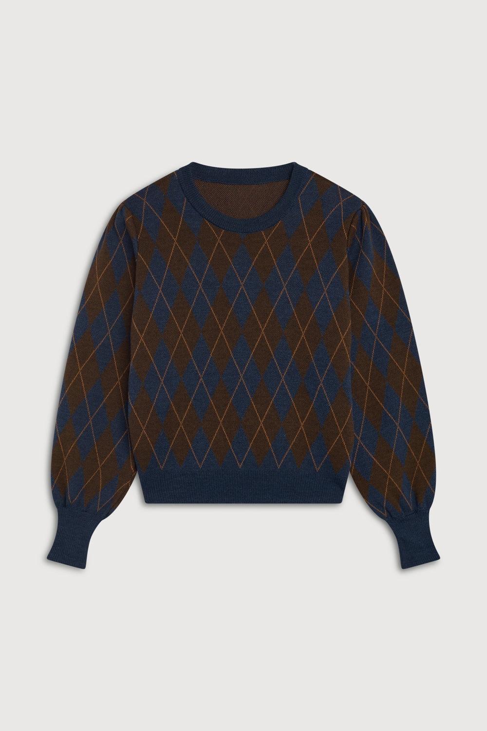 Camisola de Rombos Azul-Marinho
