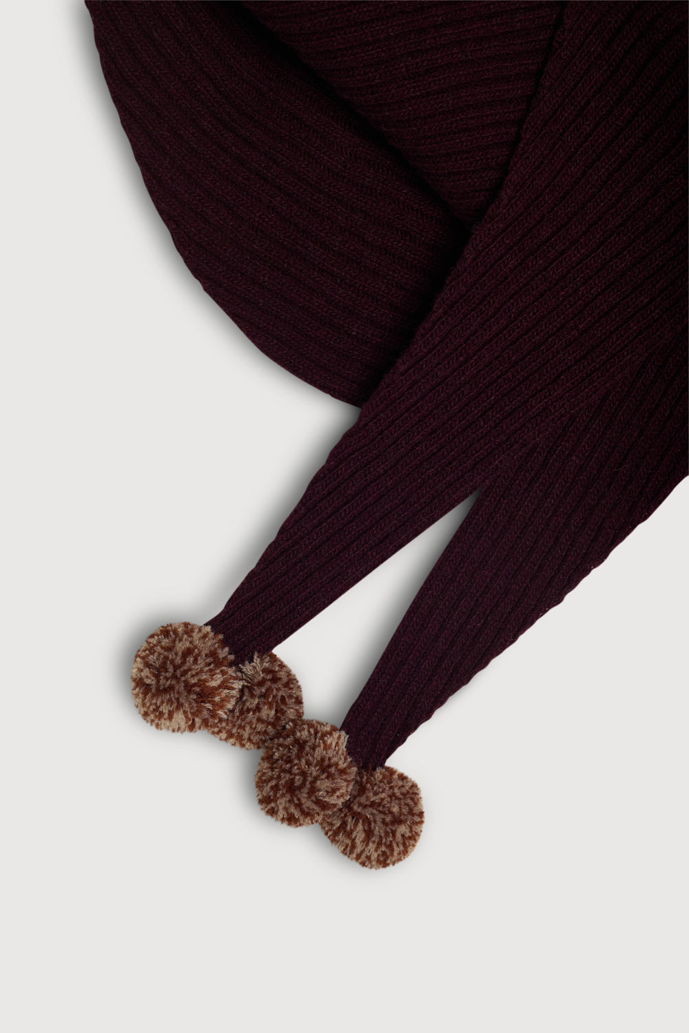 Bandana bordeaux com pompom