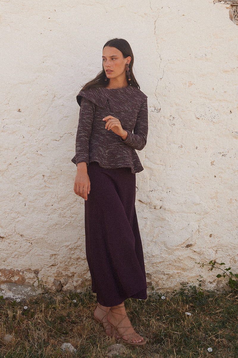 Saia Márcia Aubergine