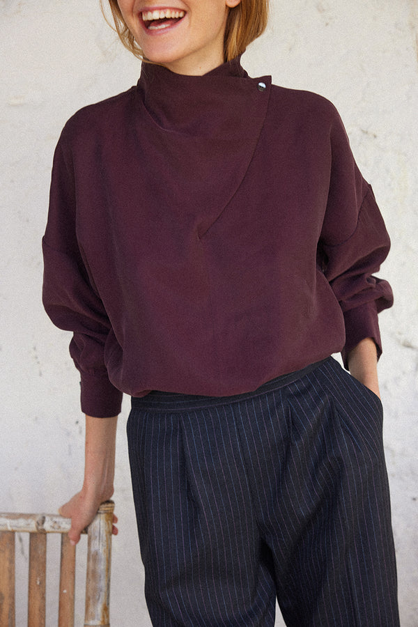 Blusa Marlena Beringela