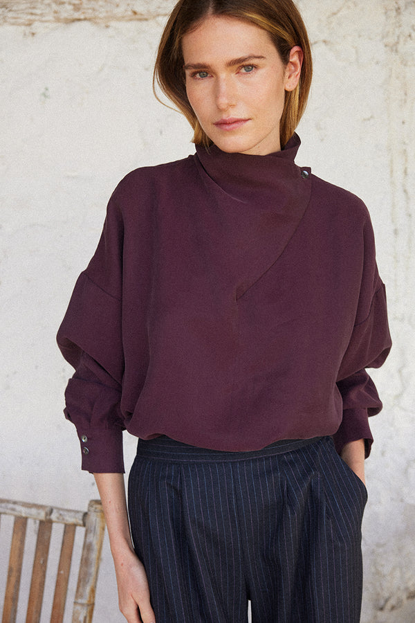 Blusa Marlena Beringela