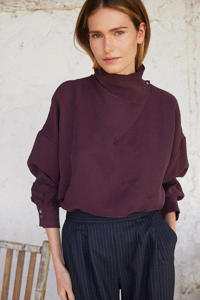 Blusa Marlena Beringela