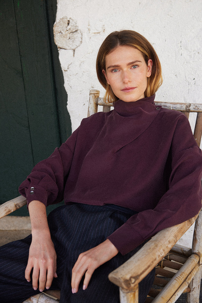 Blusa Marlena Beringela
