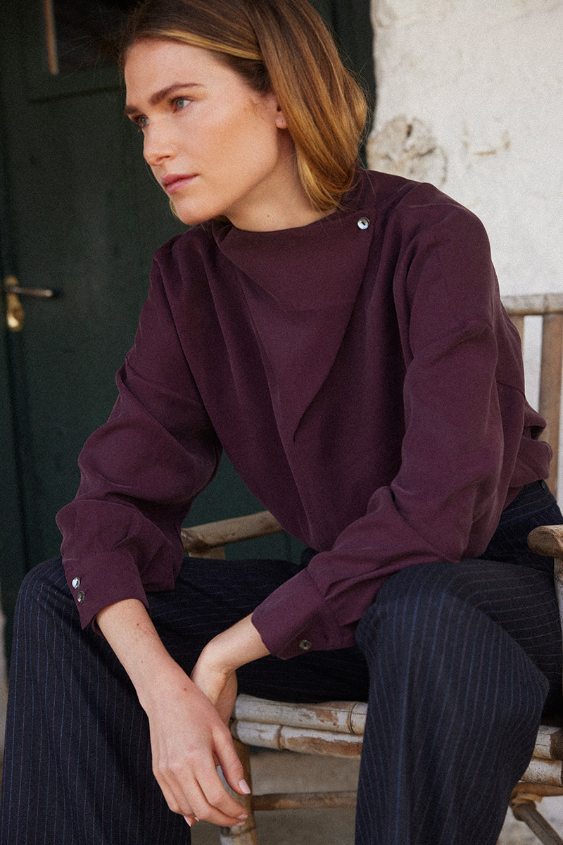 Blusa Marlena Beringela