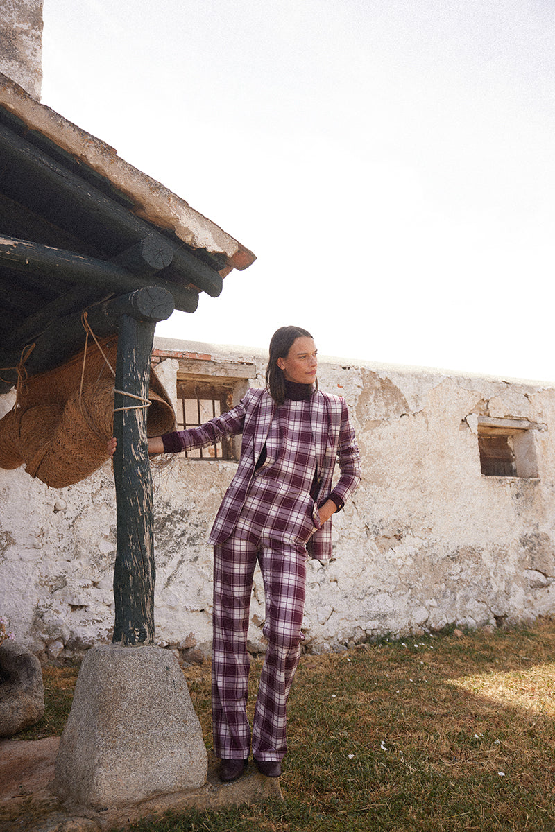 Casaco Malene Aubergine