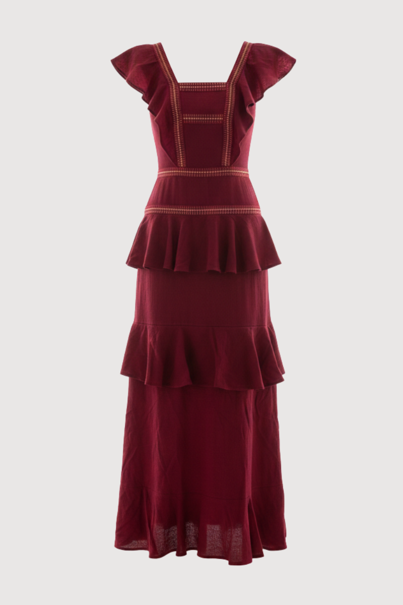 Vestido April Fresa