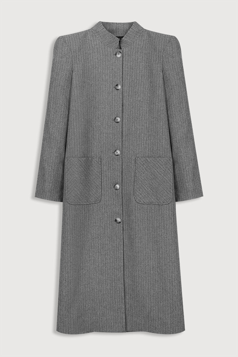 Kaftan listrado cinzento
