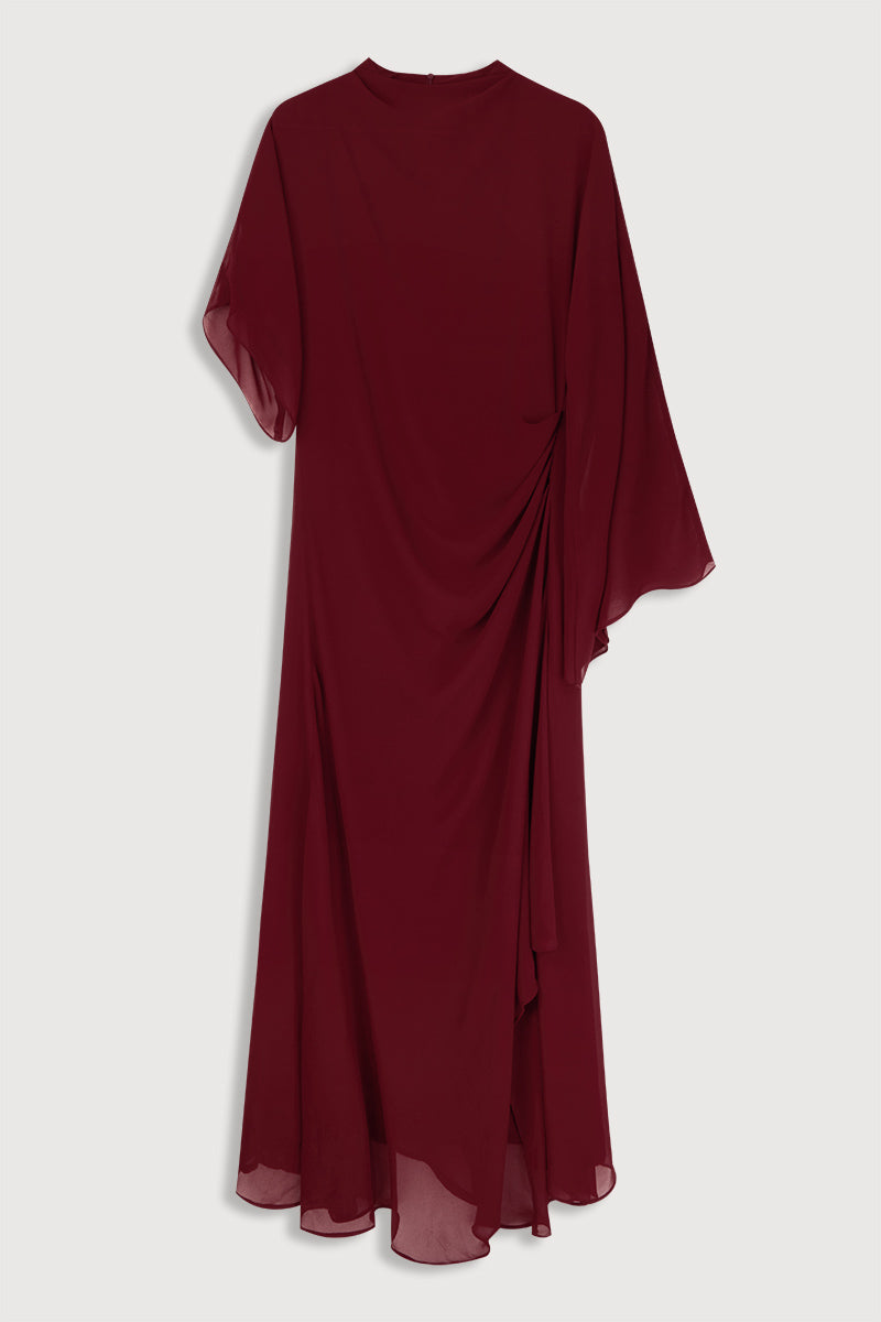 Vestido Fabrizia Bordeaux